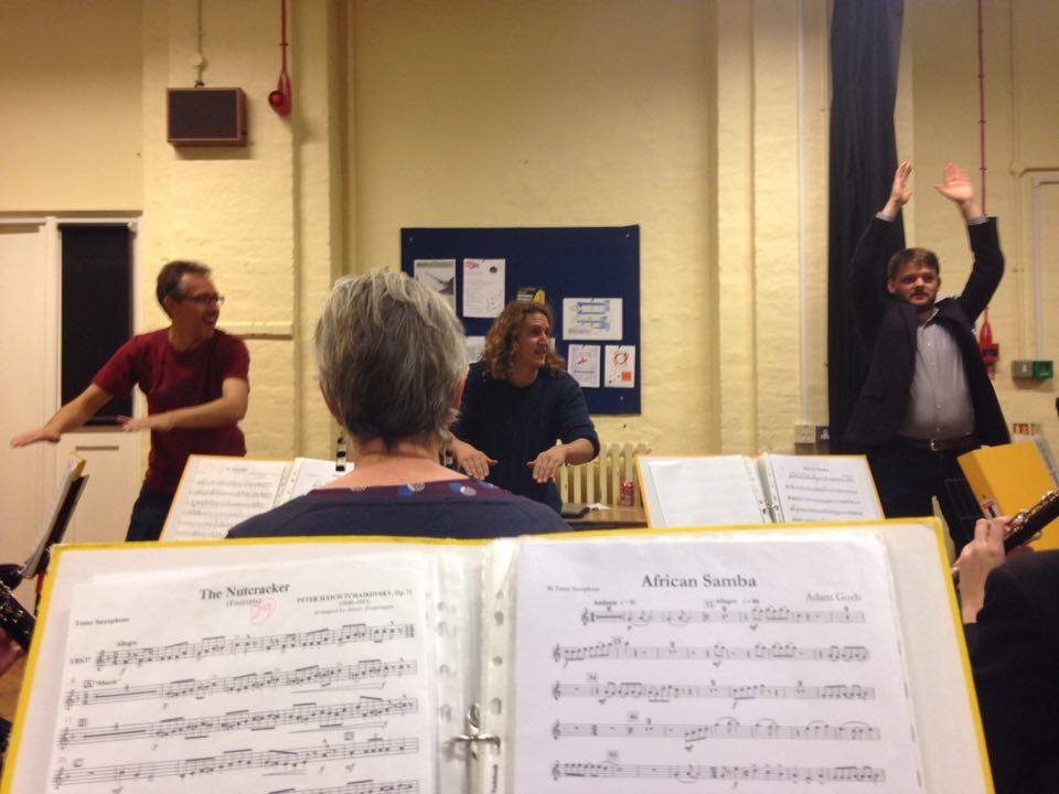 First workshop with ECLB, Lee Westwood playing conductor games with Fraser Trainer & Matthew Hardy First workshop with ECLB, Lee Westwood playing conductor games with Fraser Trainer & Matthew Hardy