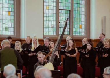 Leeds Baroque choir in the Great Hall University of Leeds